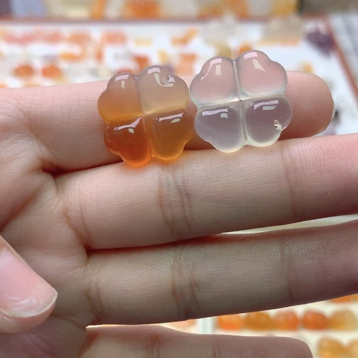 玛瑙/玉髓未镶嵌玛瑙四叶草