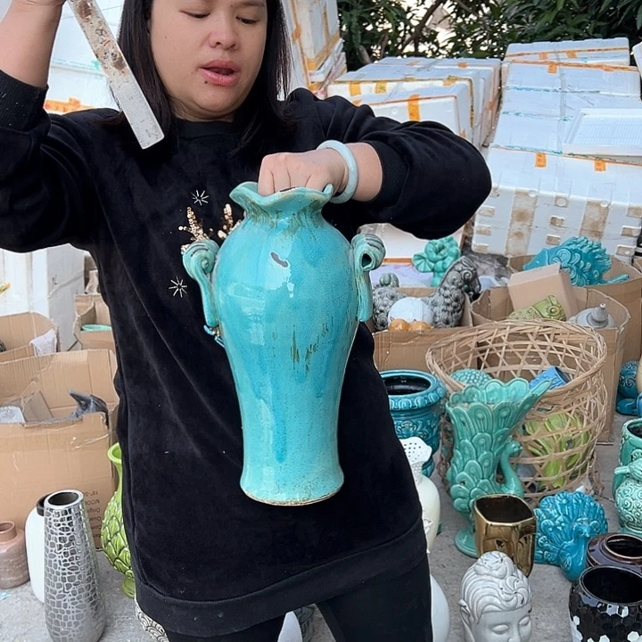 瓶高度37厘米口径10厘米微瑕捡漏