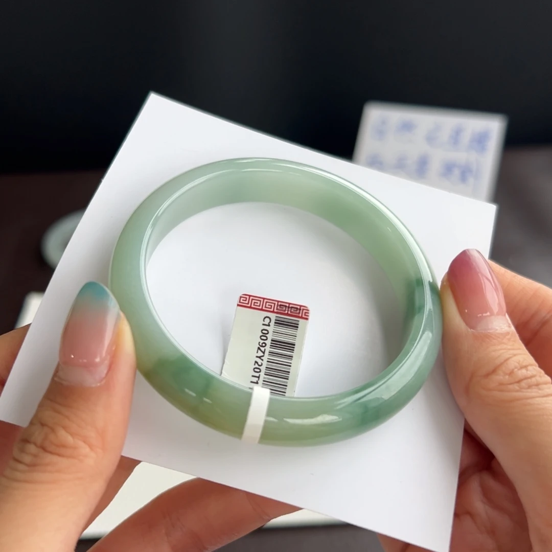 翡翠未镶嵌手镯11号 56.3