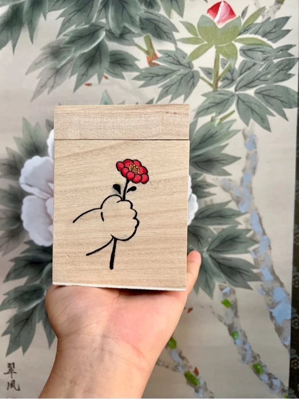 送你一朵小红书｜儿童节手绘茶盒