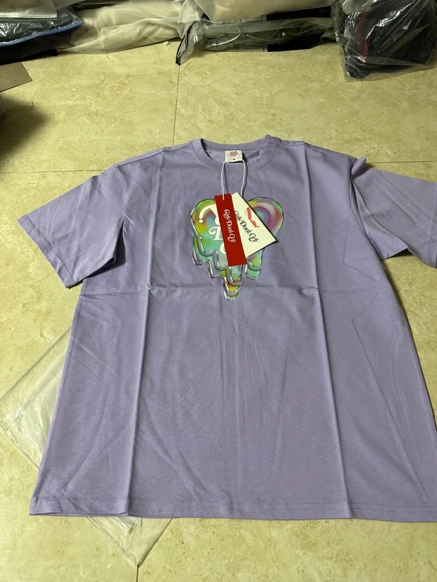 pureytalk原创紫色浮雕短袖