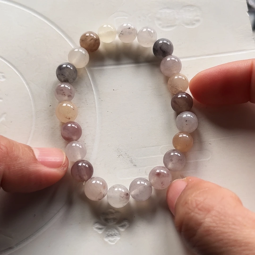 石英岩玉未镶嵌手镯手串