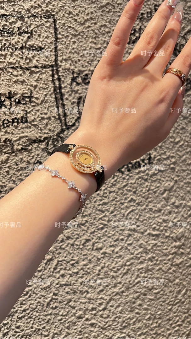 99新 Chopard/萧邦 Chopard 女士 20/3957 石英 18K黄金镶钻