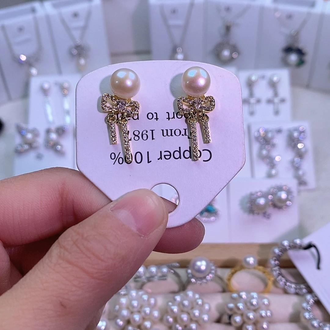 淡水珍珠未镶嵌耳饰