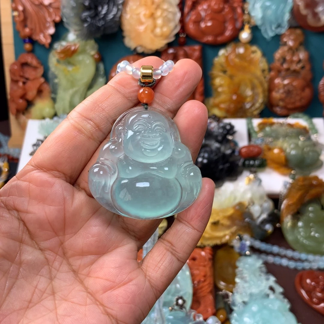 蛇纹石玉挂坠未镶嵌甜**?