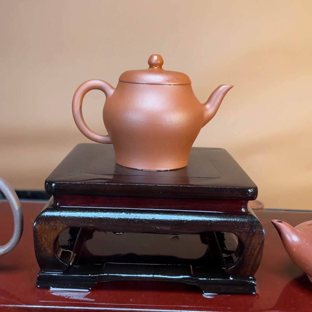 紫砂茶壶高端150cc红泥翁型壶
