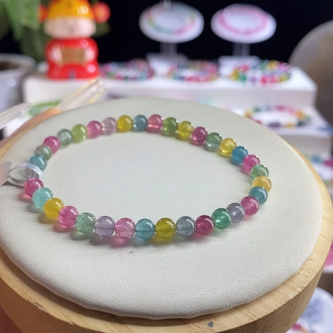 未镶嵌手链碧玺荧光糖果