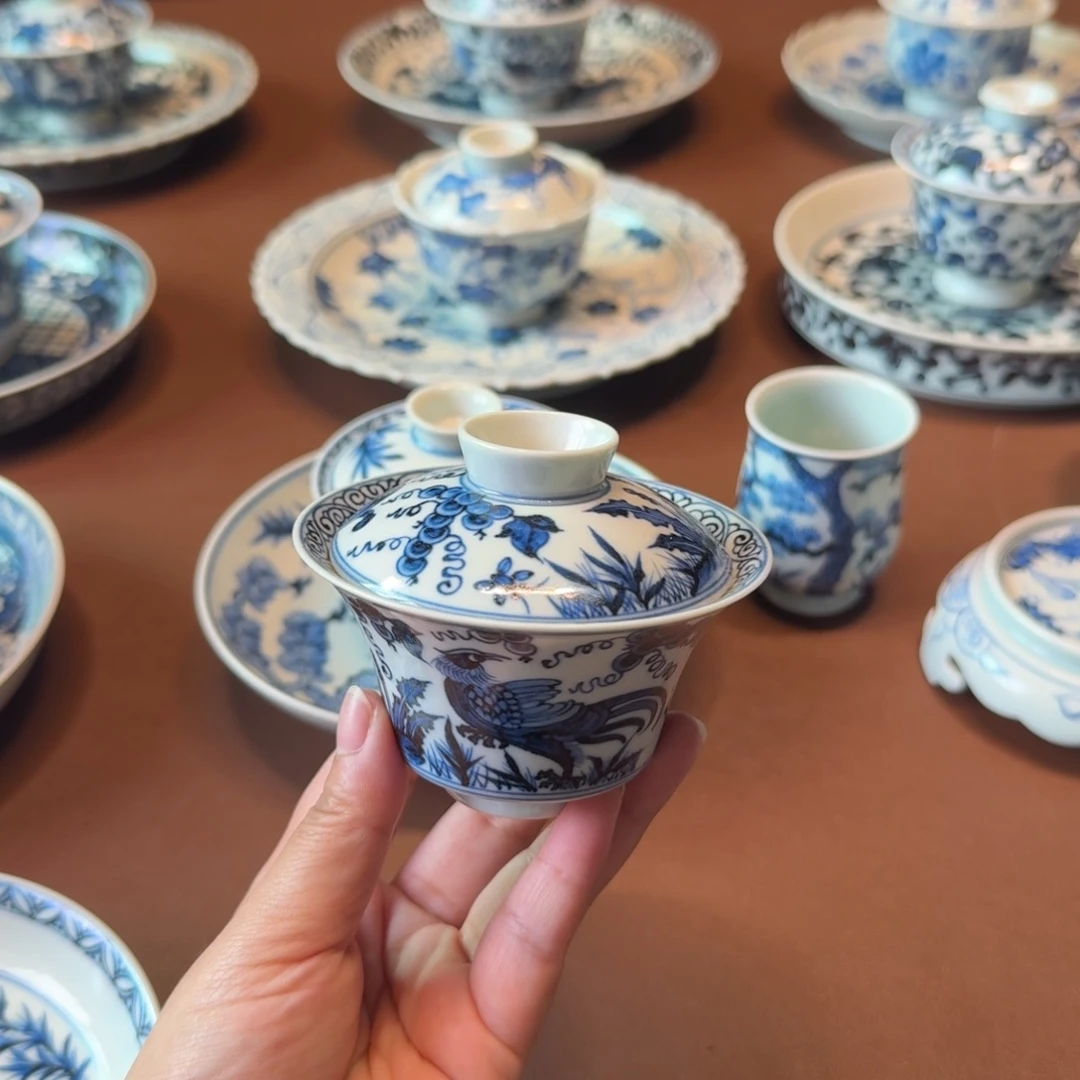 苏***渝手工手绘茶具微瑕