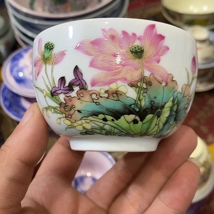 摆件景德镇陶瓷主人杯14556