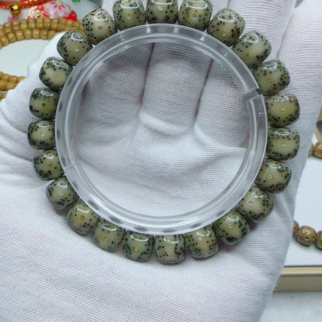 手串星月菩提绿冰果冻10×9一朵果a5