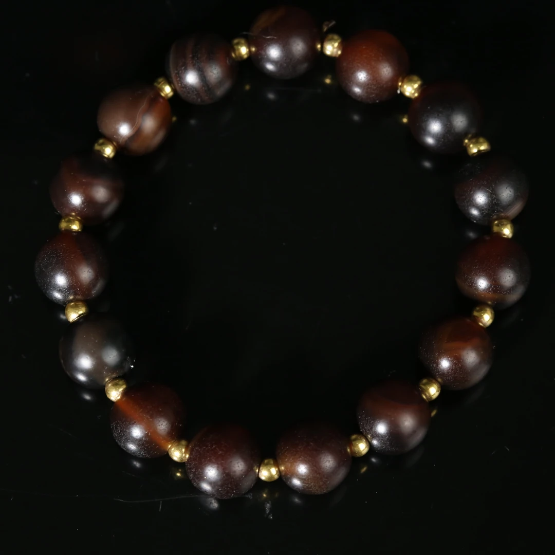 清代糖球玛瑙手串AABS251216008