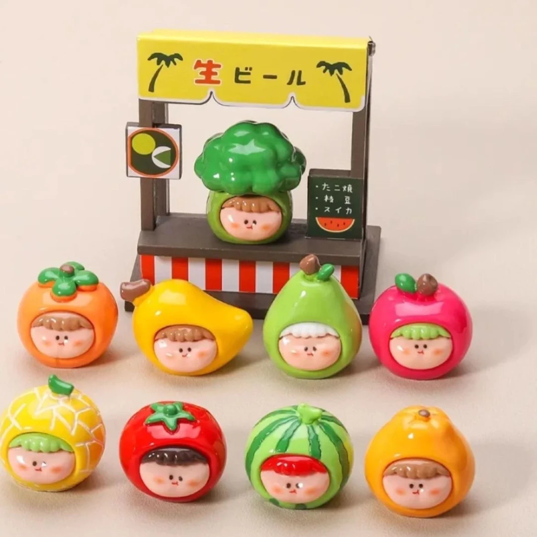 【直播拆+双许愿】水果莉莉丝实色透色混拆树脂diy配件桌面摆件