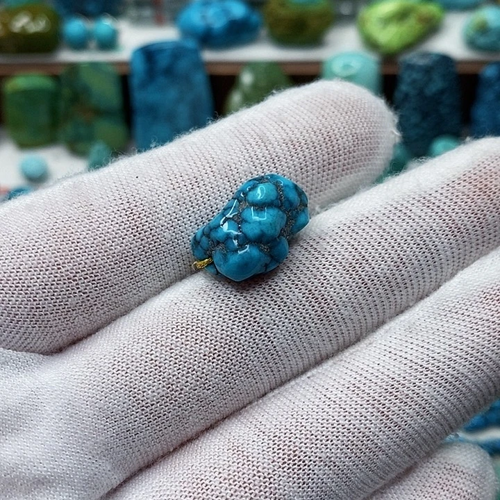 用***7绿松石未镶嵌天然原矿 地大质检