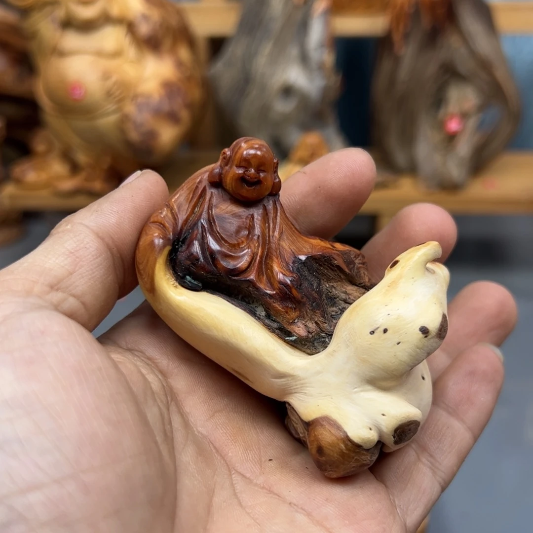小***者木崖柏木摆件手把件