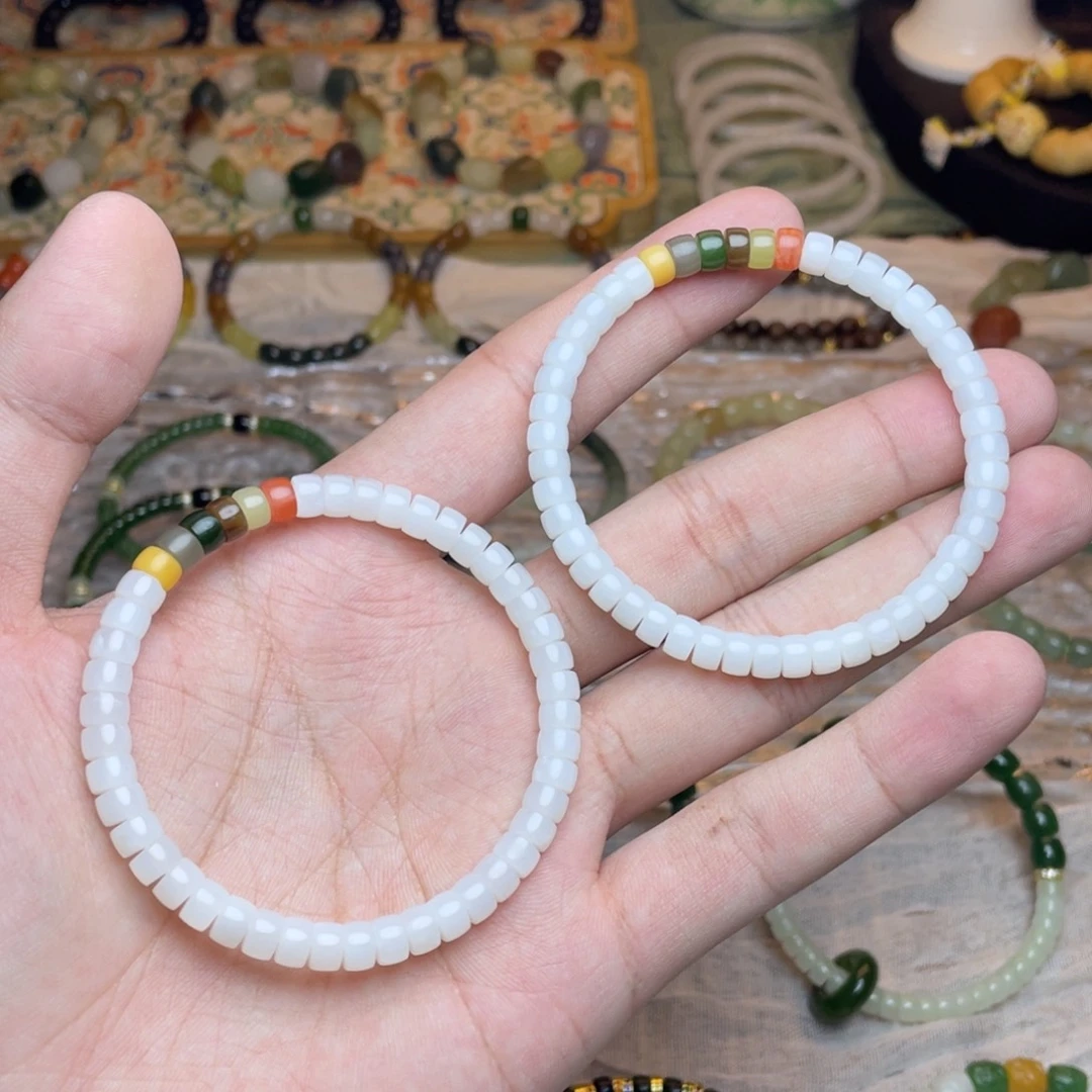 和田玉未镶嵌手链