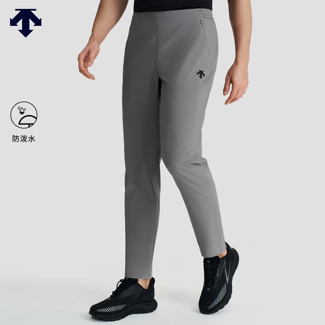 DESCENTE迪桑特RUNNING系列跑步男士防泼水梭织长裤新 D5231RPT42