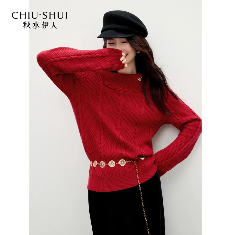 【丽公主】秋水伊人毛针织衫百搭上衣625495M344388