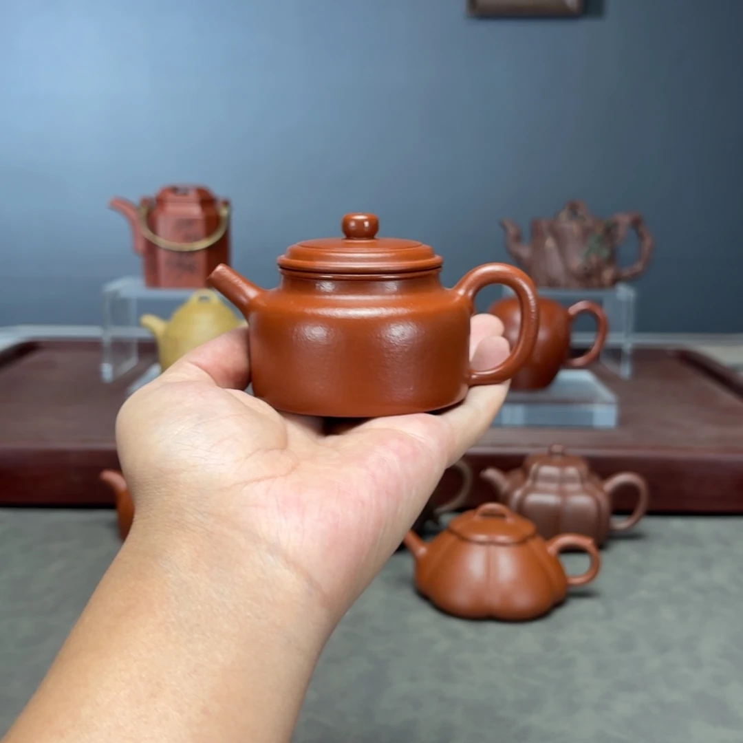 ****少茶壶紫砂德中130CC朱泥