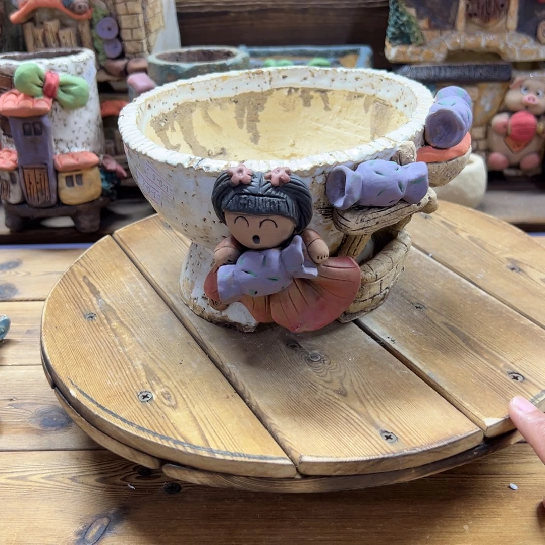 嘻哈多肉花盆百搭
