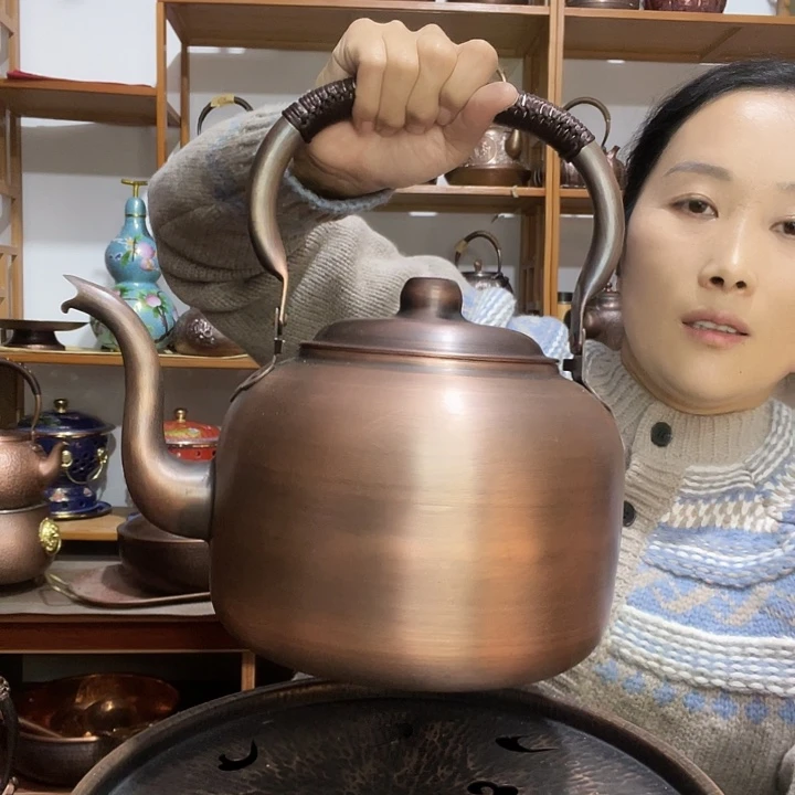 长****贵金属紫铜纯铜5升壶4.3斤多