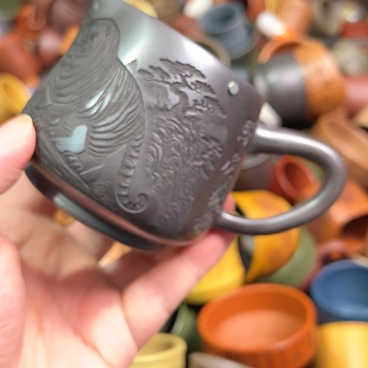 紫砂茶杯全手工紫砂主人杯