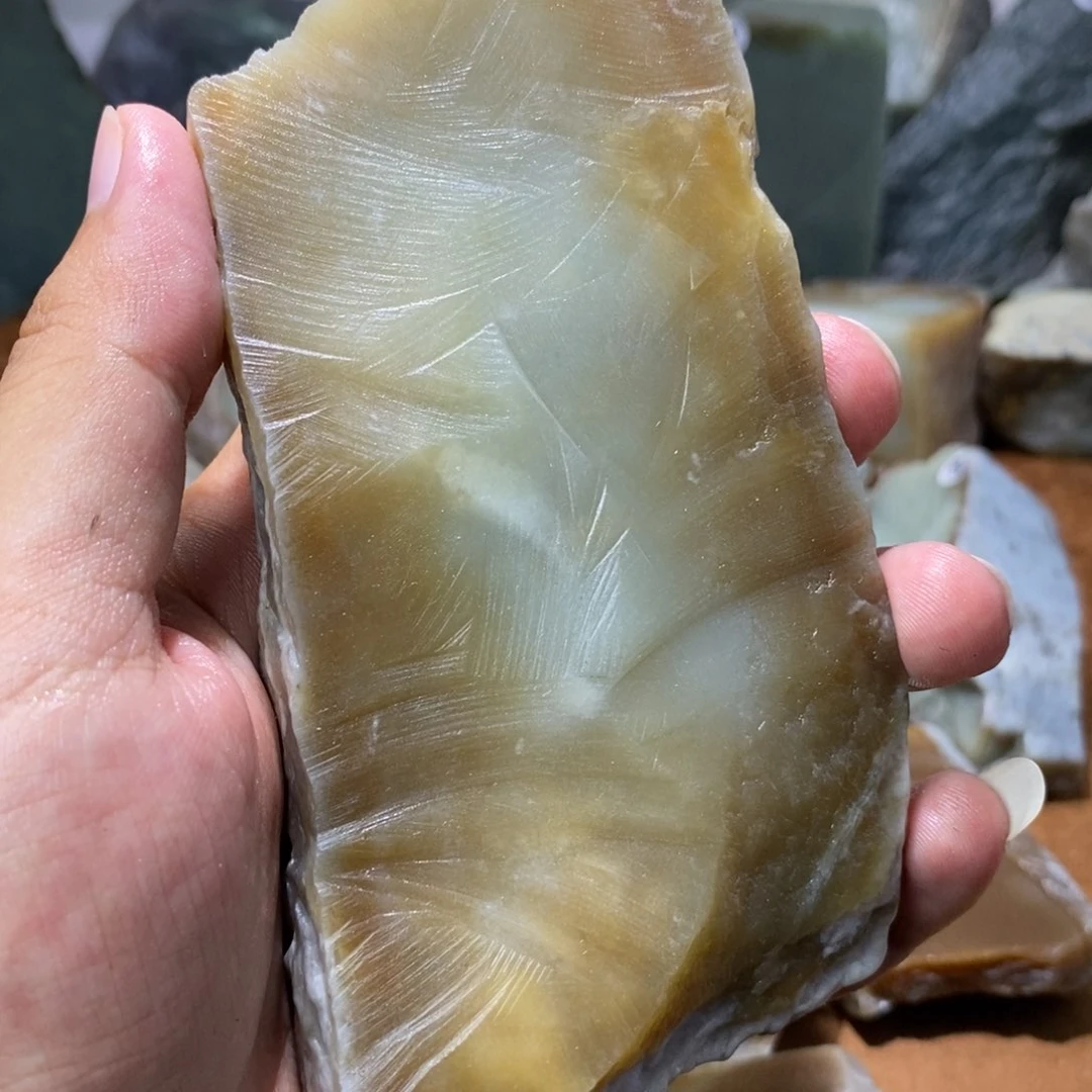 和田玉未镶嵌珠宝半成品用****6