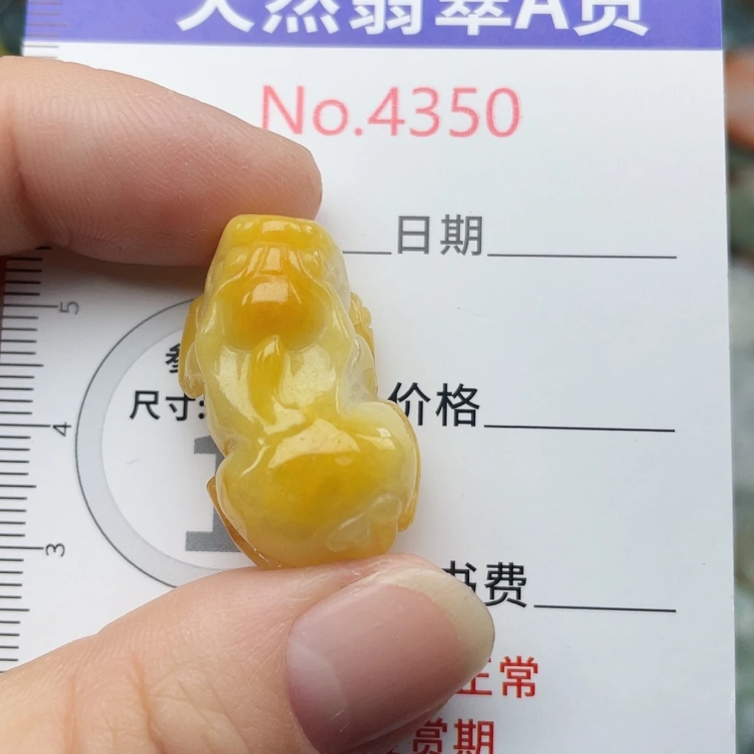 翡翠未镶嵌挂件4350