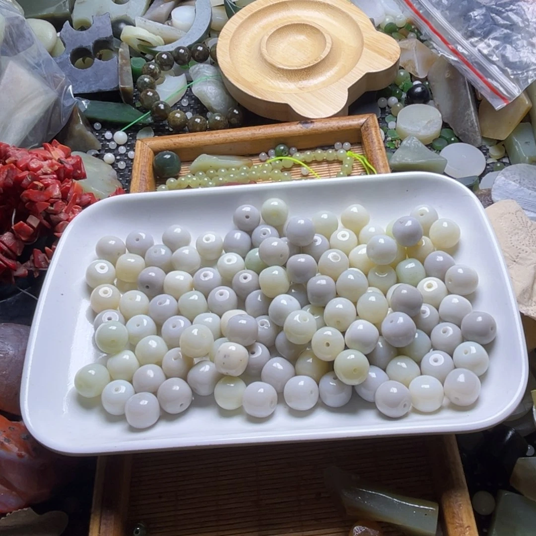瞬***圆和田玉（糖玉）未镶嵌挂件