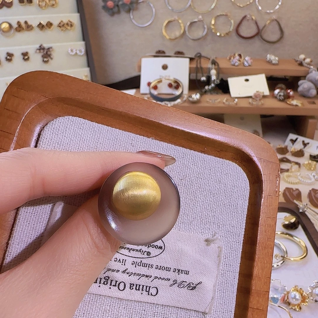 仿珍珠铜合金925银耳钉