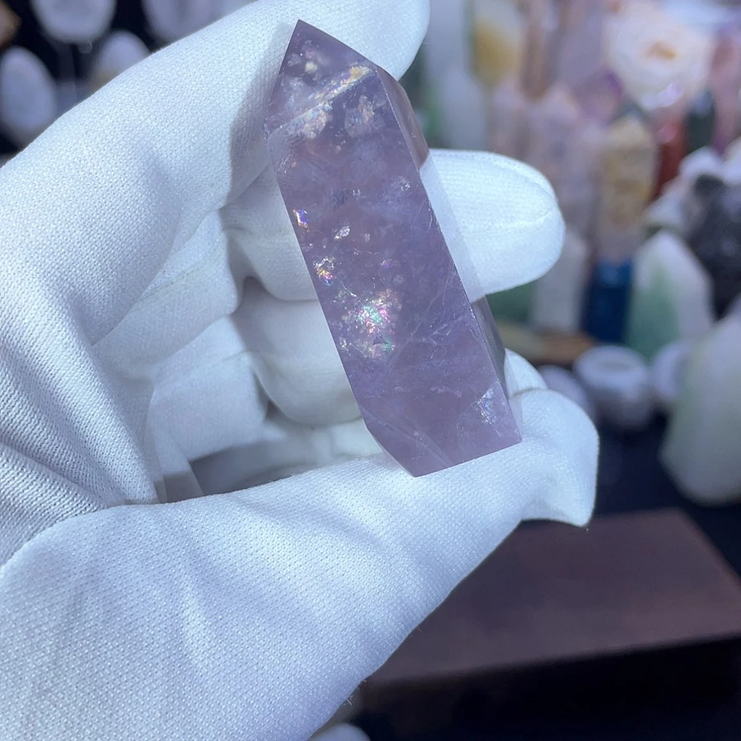 水晶彩虹云母未镶嵌