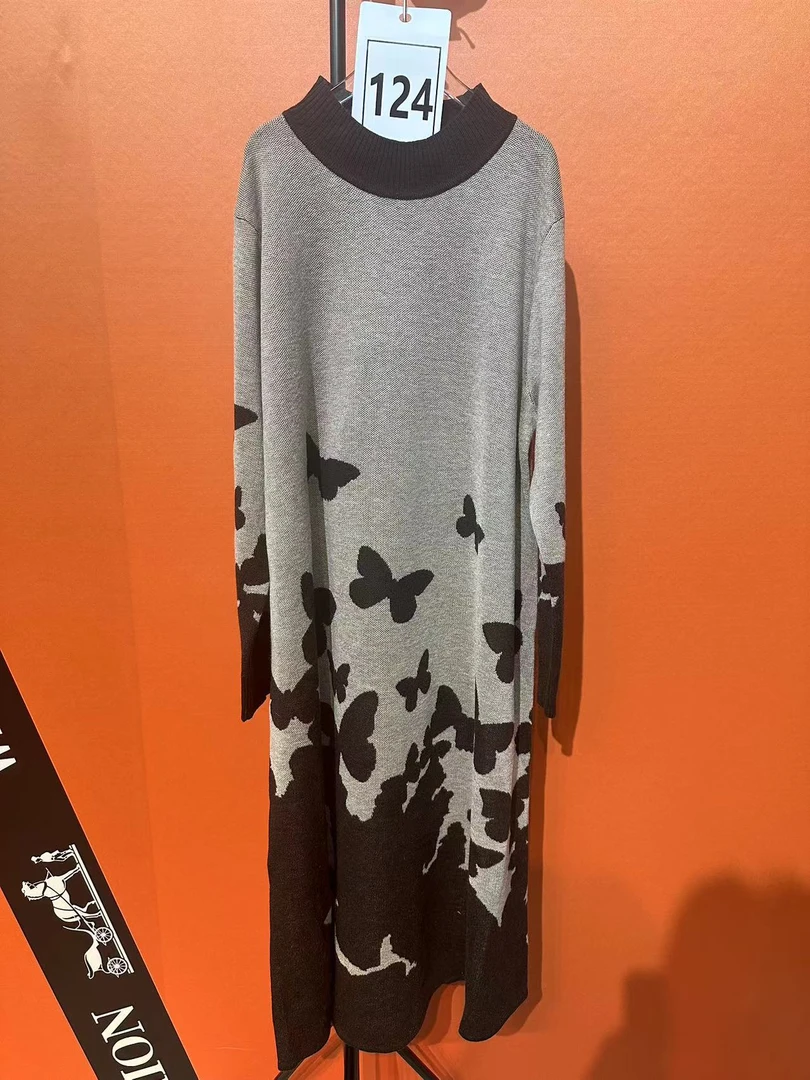 （130.）湾湾奢品贵妇既视感显瘦保暖时尚百搭连衣裙