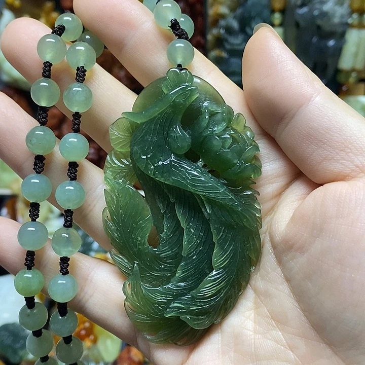 岫玉未镶嵌吊坠(赠链)