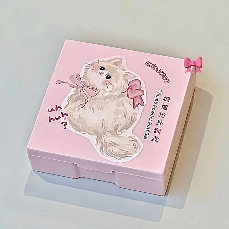 （福袋专属）拇指粉扑腮红粉扑可爱猫咪款