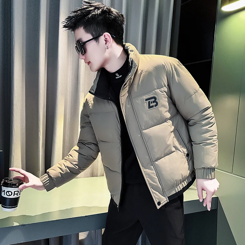 男士羽绒棉服冬季潮牌痞帅短款加厚棉衣休闲冬装外套男款羽绒衣男