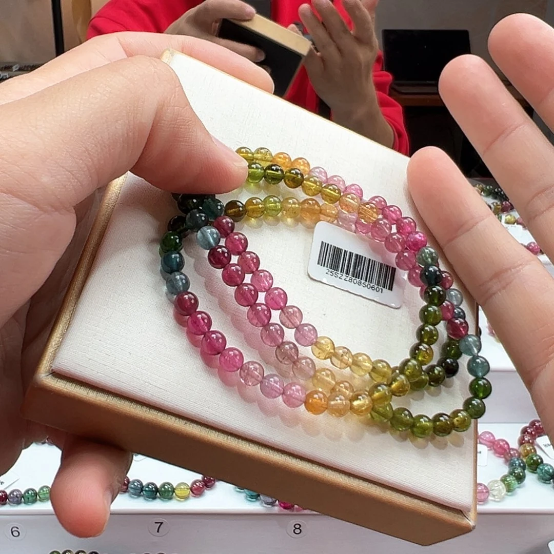 碧玺未镶嵌手串5mmmmmmmm