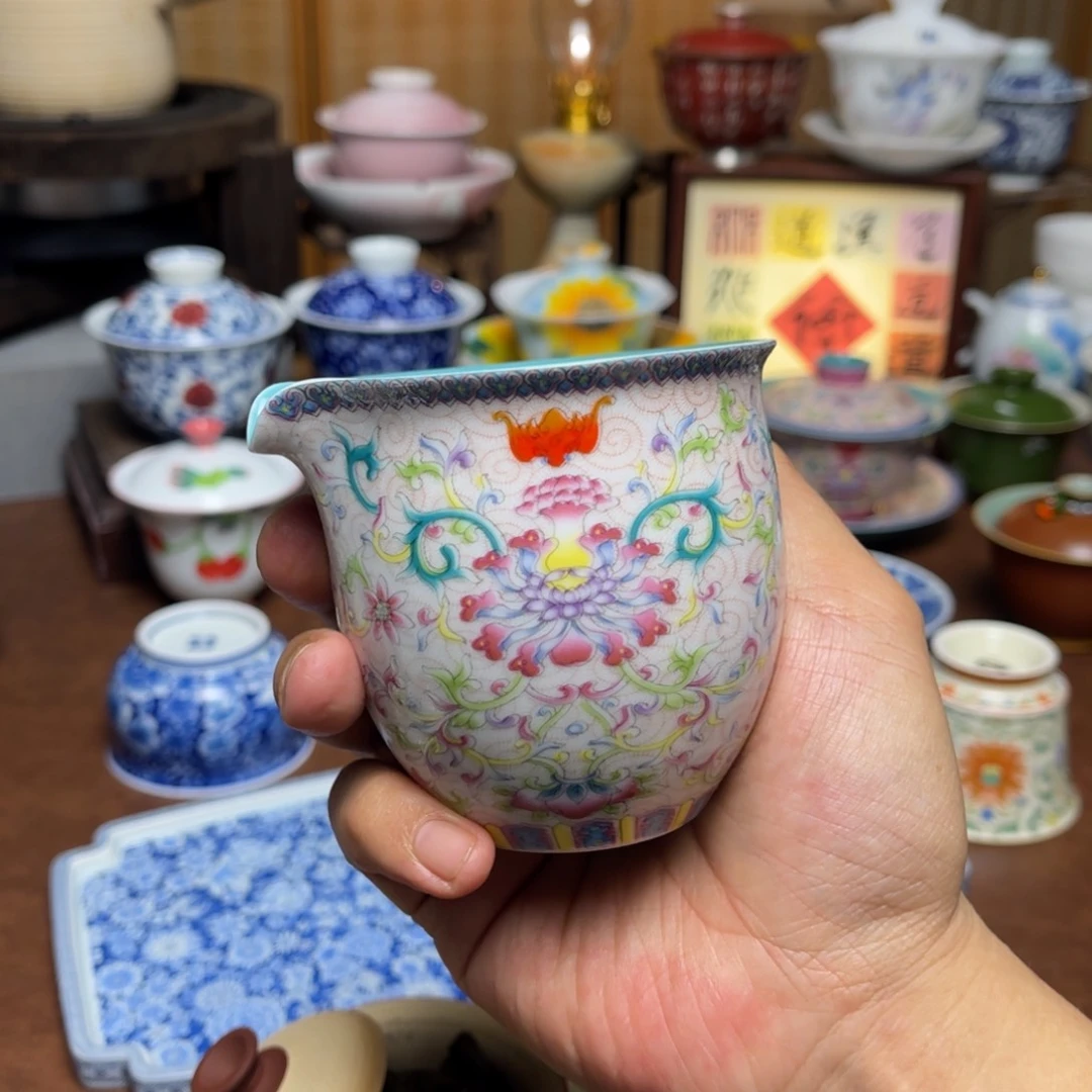 杯星慧陶瓷釉下彩茶具