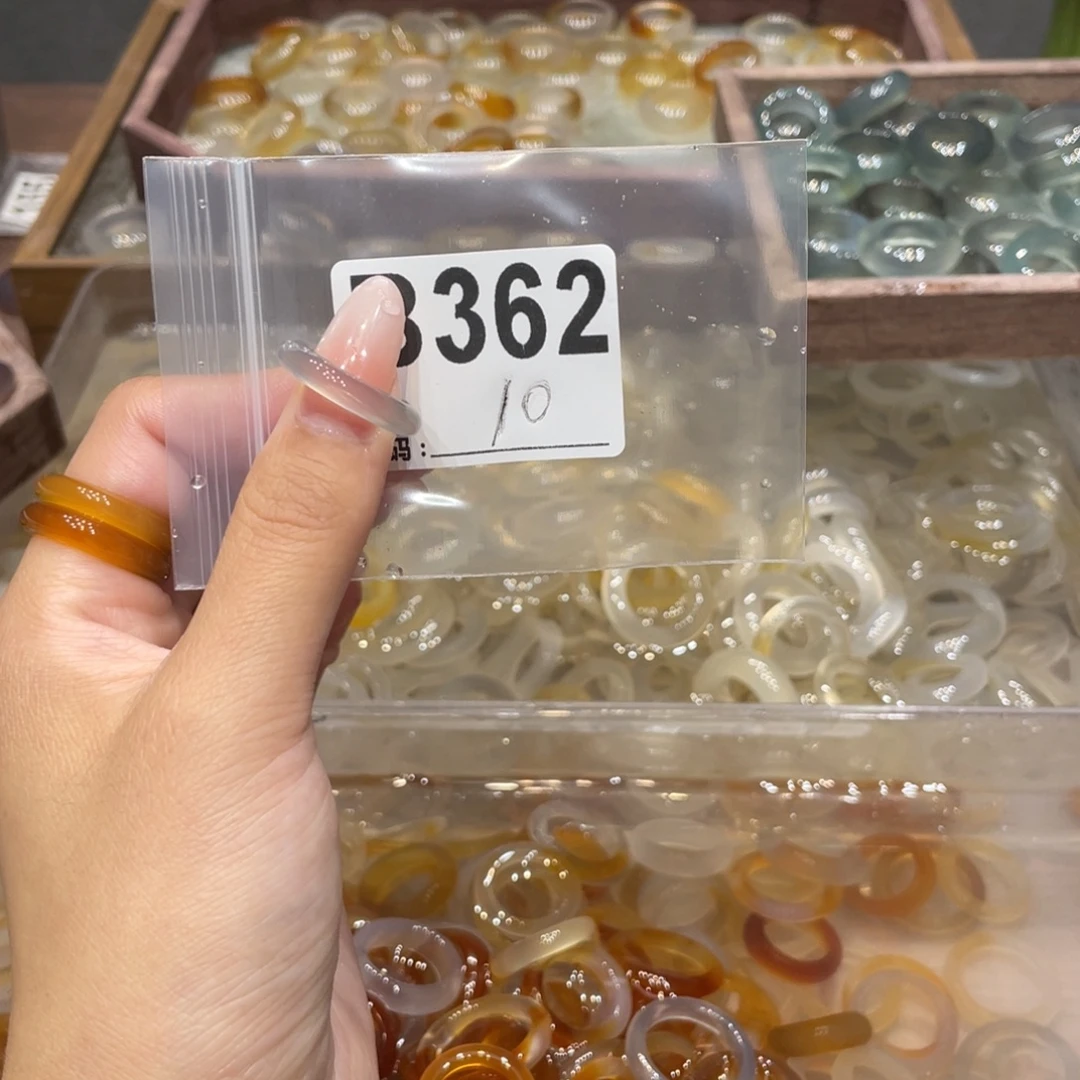 玛瑙/玉髓未镶嵌戒指362