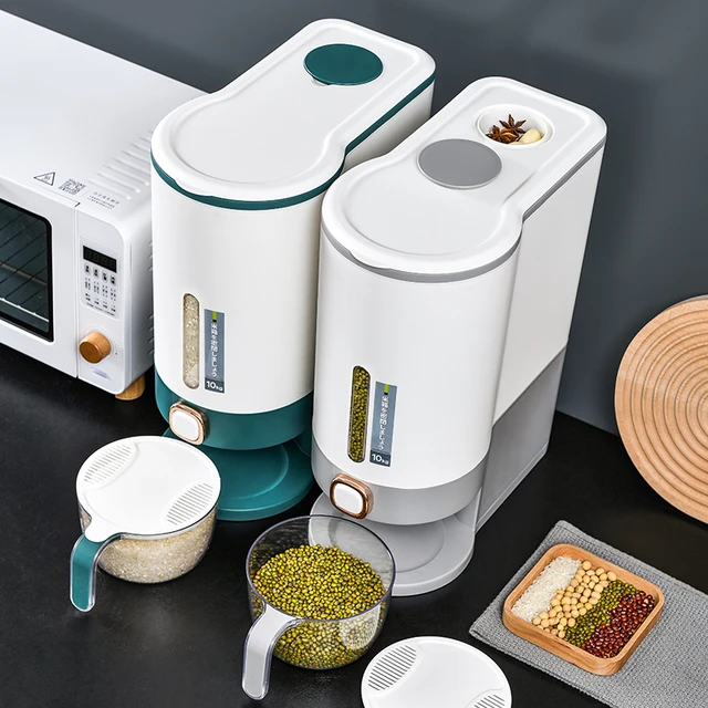 装米桶家用防虫防潮密封食品级一键按压式自动出米20斤窄型储米箱