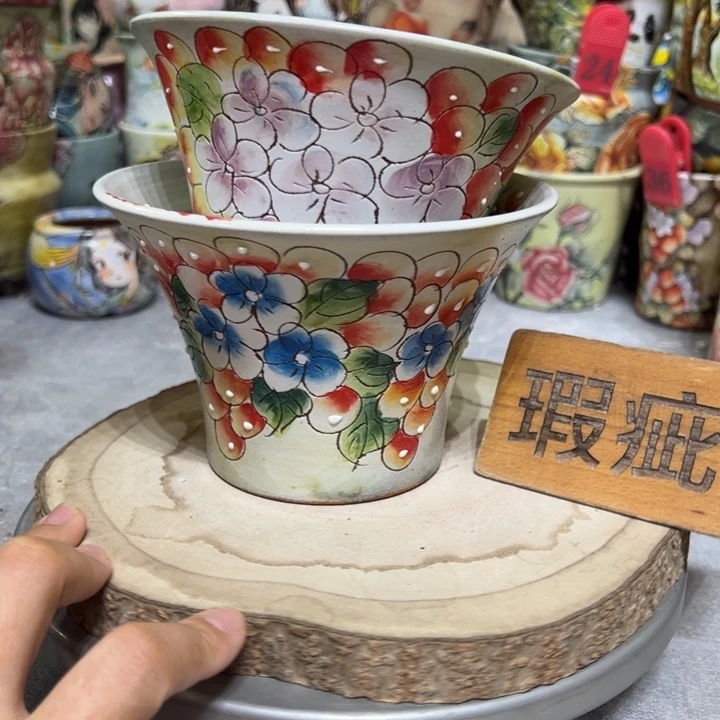 景德镇红陶精品手绘陶瓷