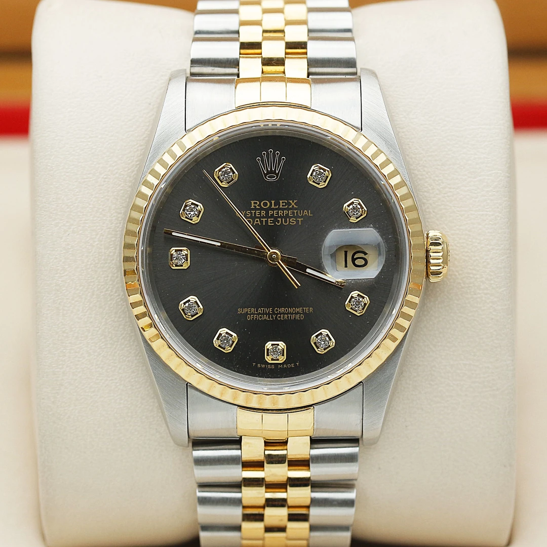 99新 Rolex/劳力士 捡漏价日志16233间金后钻36mm18k黄金