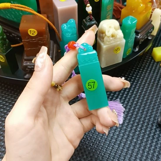 寿山石印石如意纽229++++