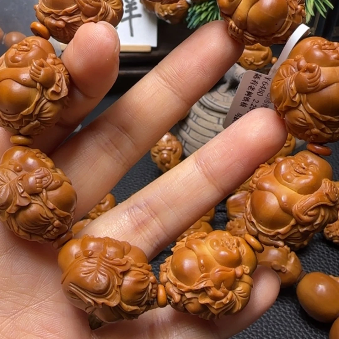 【闪购商品】橄榄核手串八宝弥勒