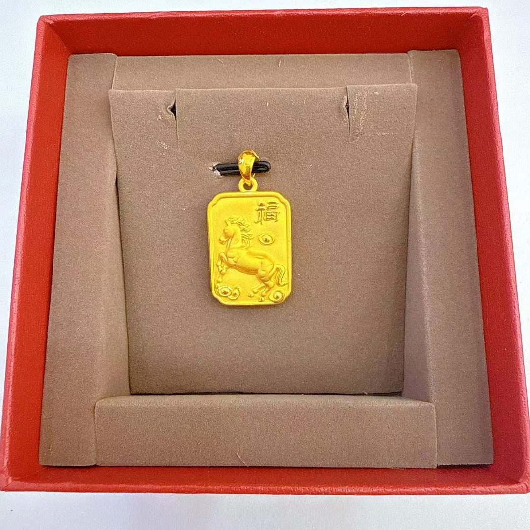 Chow Tai Seng/周大生周大生足金3D生肖马牌吊坠