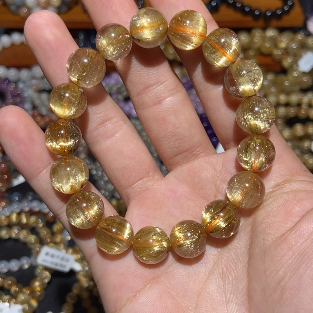 水晶手链未镶嵌钛金12m