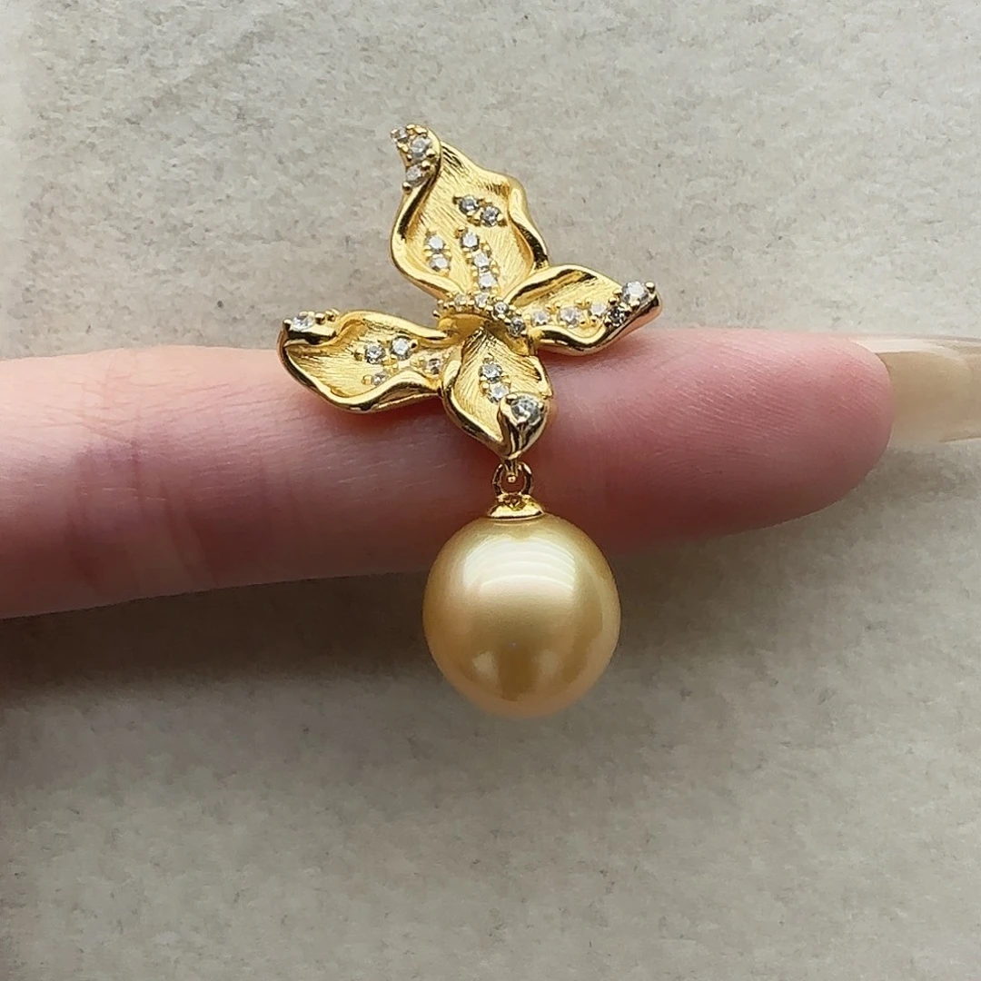 银S925镶嵌吊坠142海水珍珠