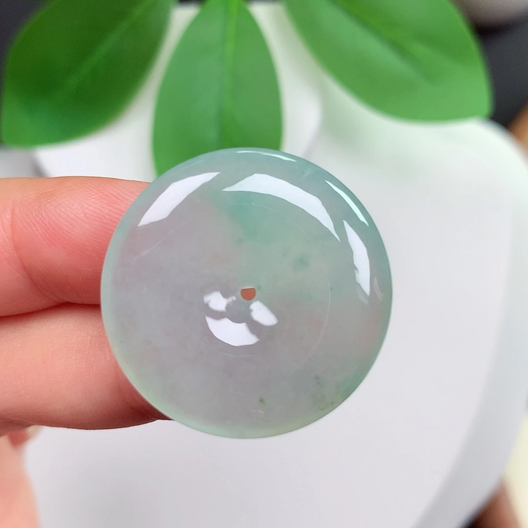 颈饰未镶嵌翡翠平安扣 27x5.4mm