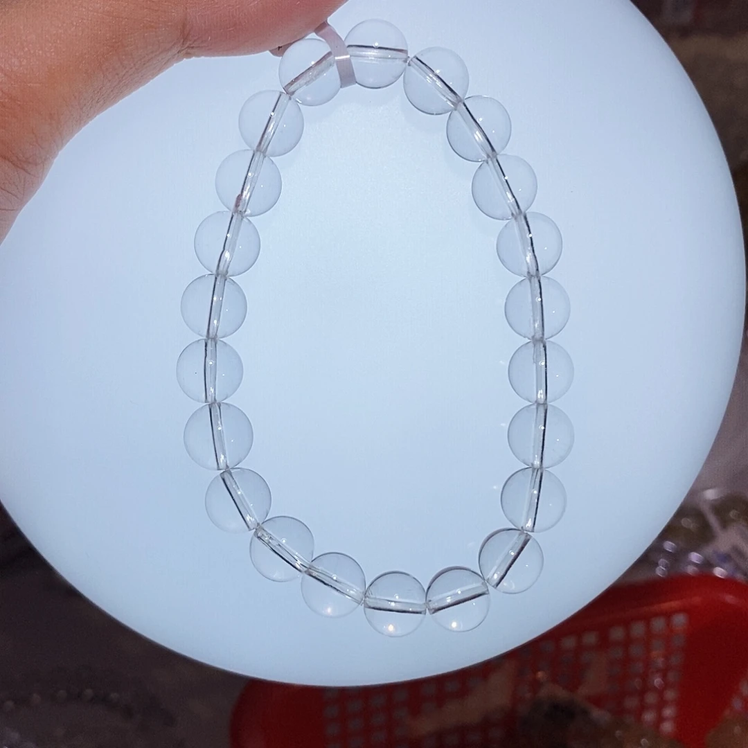 水晶手链未镶嵌巴西白水晶8.8mm