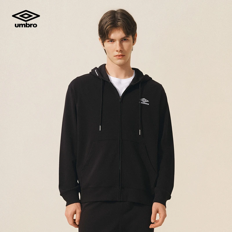 Umbro/茵宝新款春季时尚运动休闲宽松情侣连帽衫外套U2125250509