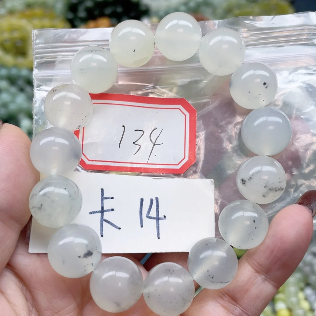 未镶嵌蛇纹石玉手链