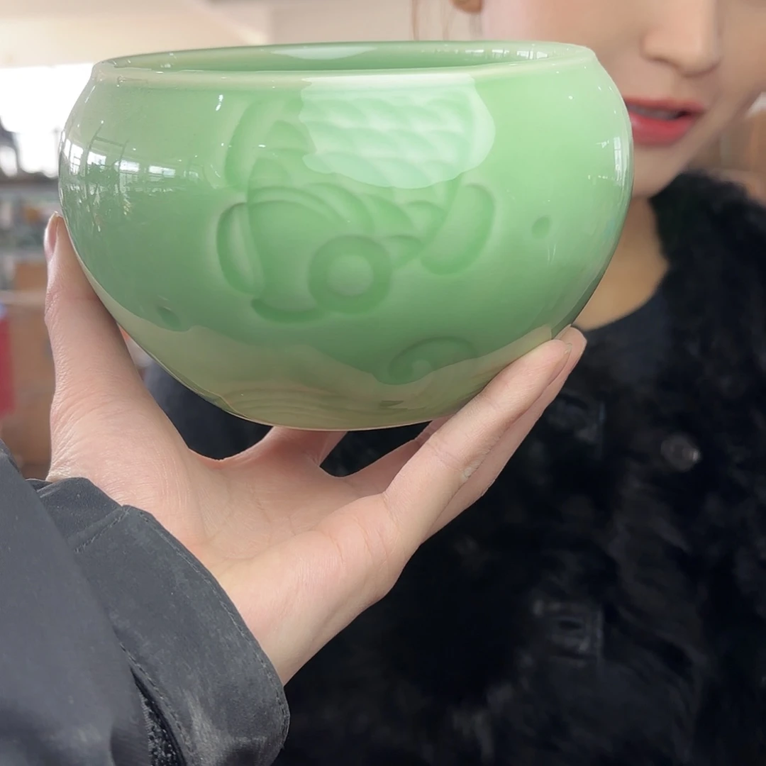 龙泉云间青瓷小米茶器